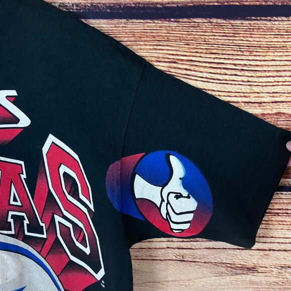 Vintage 1990s Dallas Cowboys Thumbs Up Mega Print T-shirt - Picture 4 of 7